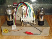 view of the power supply connection