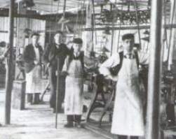 The first radio factory of Marconi in 1898 Wireless Telegraph Company in Chelmsfort in England