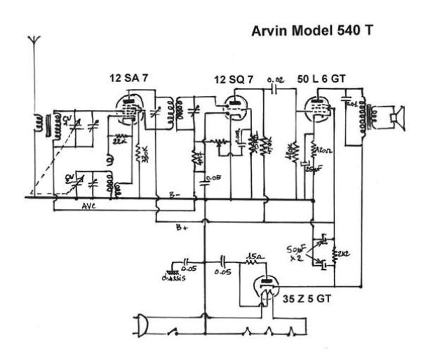Arvin 540T diagram